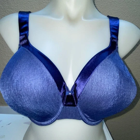 * Vanity fair 40D t shirt bra underwire padded bra royal blue - Picture 5 of 7